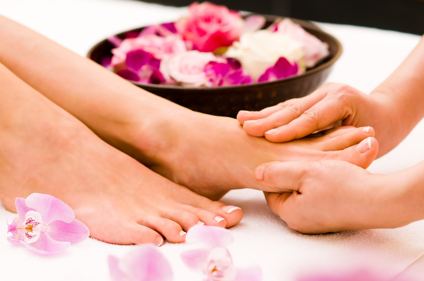 Fuß- und Fußreflexzonen-massage